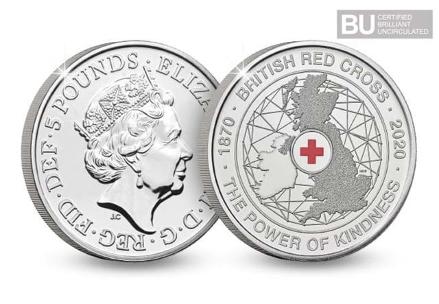 2020 UK British Red Cross Certified BU £5 both sides