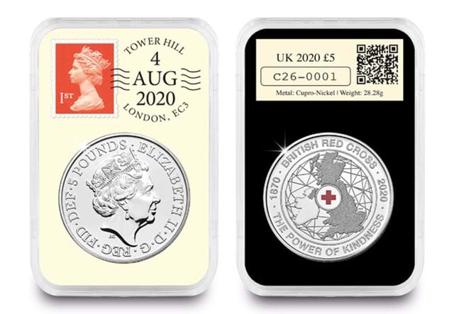 UK 2020 £5 DateStamp Issue £5 Coin Everslab Both Sides