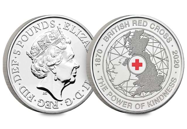 2020 150th Anniversary of the British Red Cross BU £5 Coin Obverse and Reverse