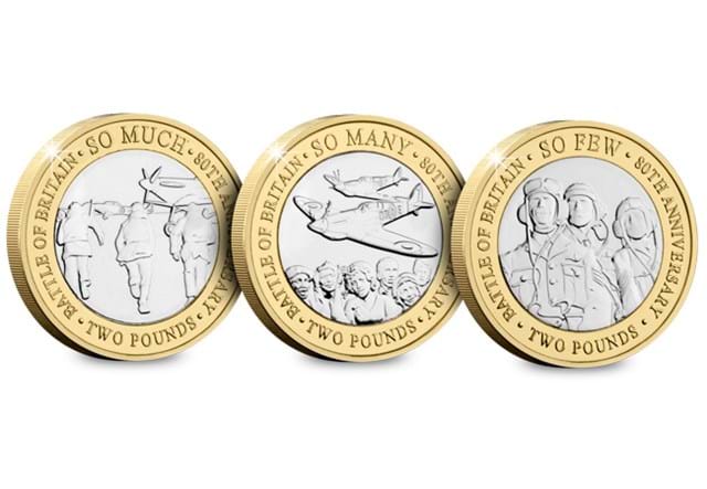 2020 Battle of Britain 80th Anniversary £2 Set reverses