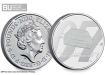 This £5 coin was issued in 2020 as part of a three-coin series celebrating the UK's favourite secret agent, James Bond. 