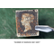 The 1840 Penny Black Stamp in tweezer with green background *NUMBER OF MARGINS MAY VARY*