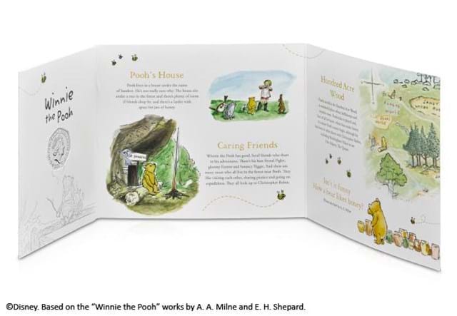 UK 2020 Winnie the Pooh 50p BU Pack inside pack
