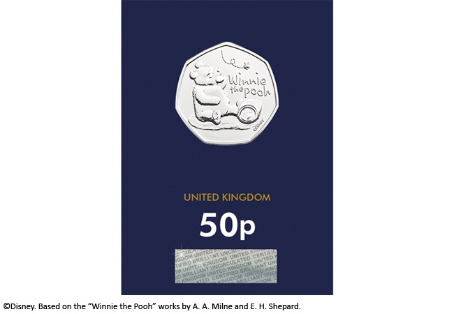 2020 UK Winnie the Pooh CERTIFIED BU 50p