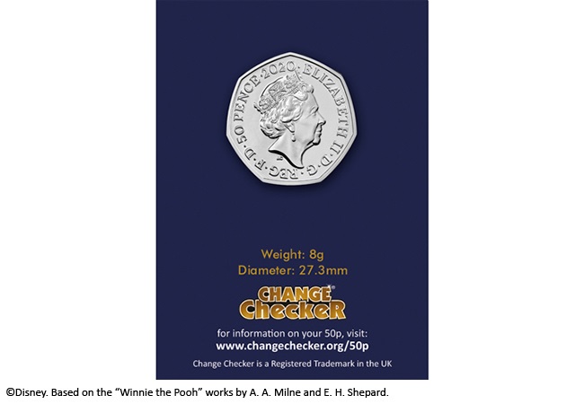 2020 UK Winnie the Pooh CERTIFIED BU 50p 2020 UK Winnie the Pooh CERTIFIED BU 50p
