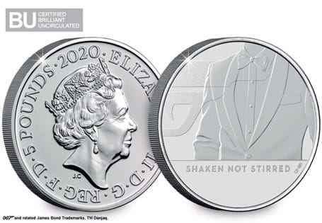 This £5 coin was issued as part of a series celebrating Britain's favourite secret agent, James Bond. 