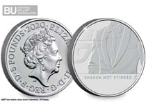 This £5 coin was issued as part of a series celebrating Britain's favourite secret agent, James Bond. 