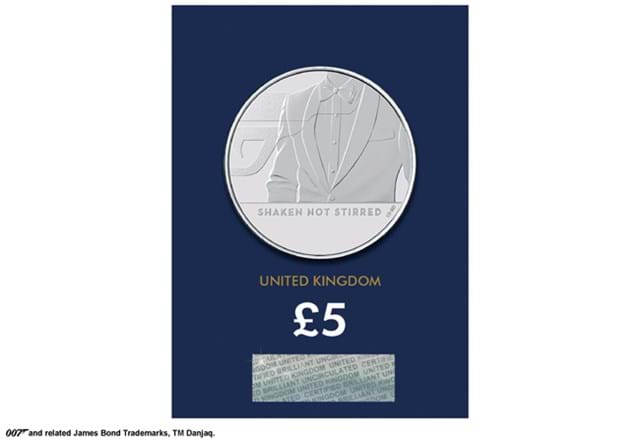 Change Checker James Bond BU 5 Pound reverse in Change Checker packaging