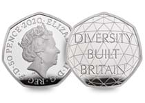 This UK 50p has been issued by The Royal Mint to celebrate British diversity. Comes in Official Royal Mint packaging.