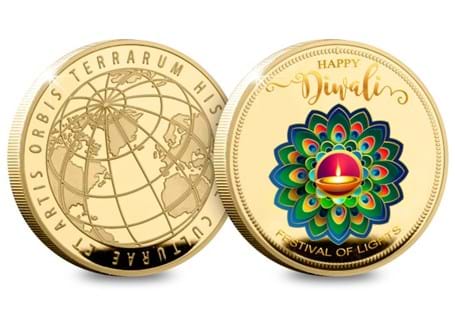 The Diwali Commemorative is plated in 24 carat gold and features a full-colour design that represents Diwali. Presented in a Presentation Box with a Certificate of Authenticity. Edition Limit: 2,020