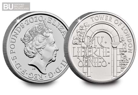 This £5 coin has been issued as part of The Royal Mint's The Tower of London Collection.