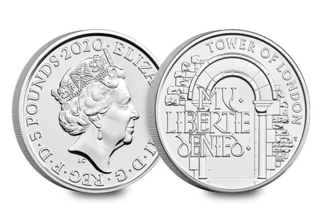 The Infamous £5 Coin Obverse and Reverse