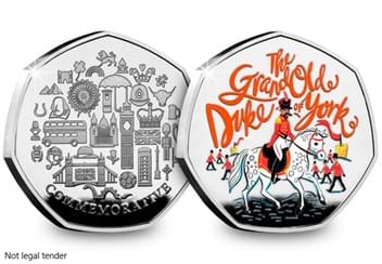 The Nursery Rhymes Commemorative Set The Grand Old Duke of York Obverse and Reverse