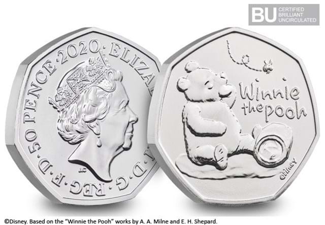Winnie the Pooh 50p both sides