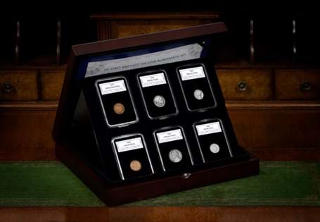This set includes the first and last coins issued by the US Mint in the same year with different designs.