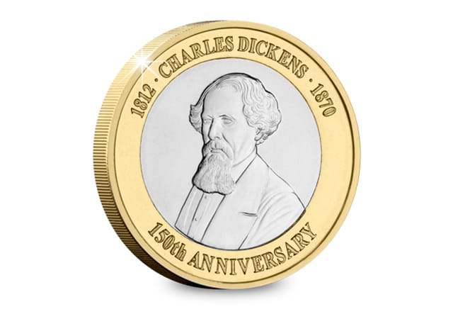 Charles Dickens 150th Anniversary BU £2 Reverse