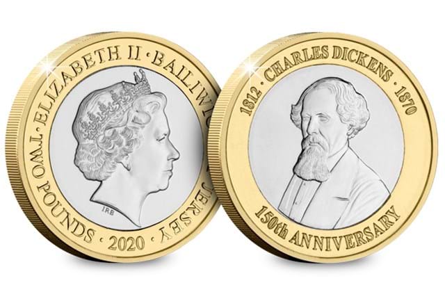 Charles Dickens 150th Anniversary BU £2 both sides