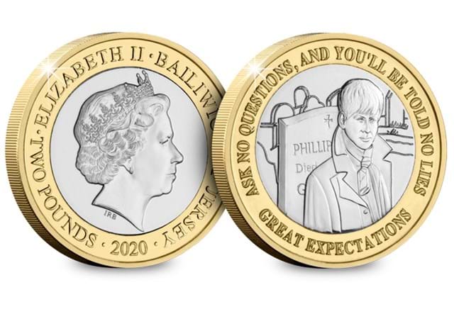Charles Dickens 150th Anniversary BU £2 Set Great Expectations both sides