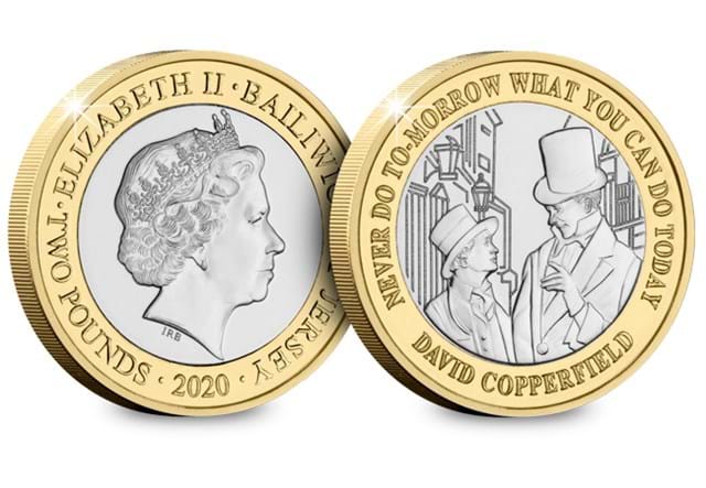 Charles Dickens 150th Anniversary BU £2 Set David Copperfield both sides