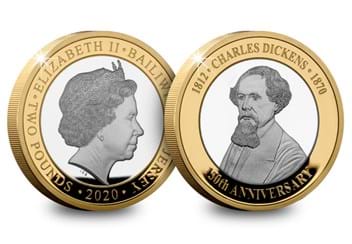 Charles Dickens 150th Anniversary Silver £2 Set Charles Dickens both sides