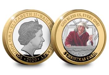 Charles Dickens 150th Anniversary Silver £2 Set A Christmas Carol both sides