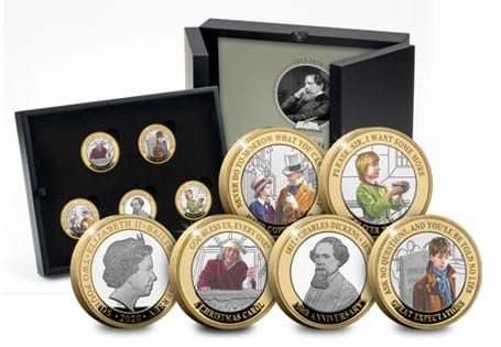 2020 marks the 150th anniversary of Charles Dickens death. To commemorate Jersey have released a Silver £2 Set featuring some of his most famous works.