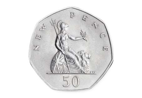 In 1969 the new heptagonical 50 pence coin entered circulation alongside its equivalent - the 10 shilling note.