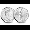 Alice's Adventures in Wonderland BU 50p Set The Mad Hatter Obverse and Reverse