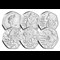 Alice's Adventures in Wonderland BU 50p Set Obverse and Reverses