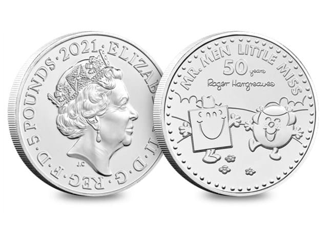 2021 UK Mr Strong & Little Miss Giggles BU £5 both sides