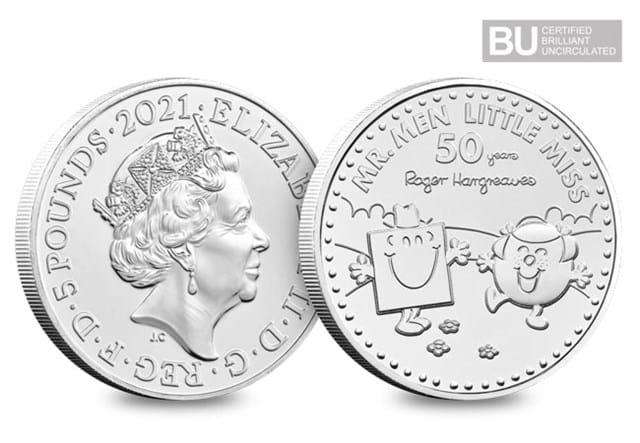 2021 UK Mr Strong & Little Miss Giggles BU £5 both sides with BU logo