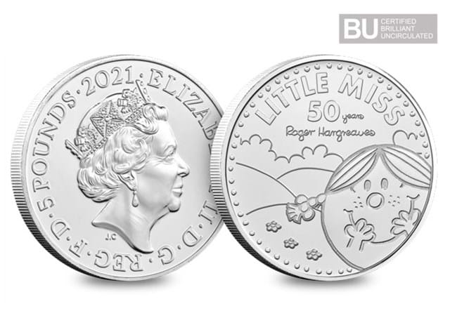 2021 UK Little Miss Sunshine CERTIFIED BU £5 both sides with BU logo