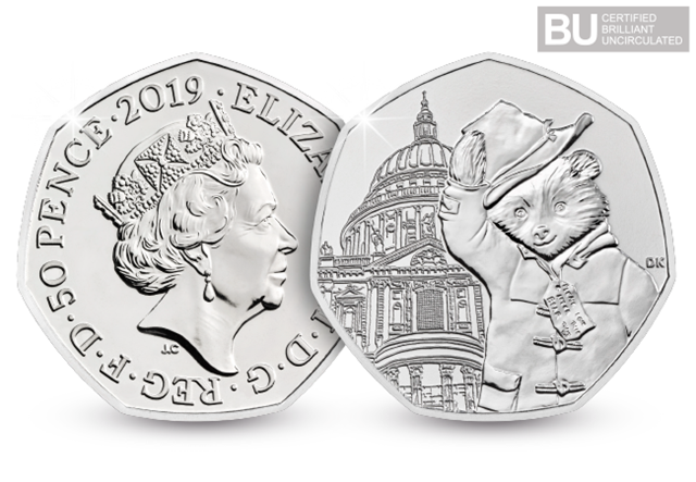 Paddington at St Paul's Cathedral 2019 UK 50p Obverse and Reverse