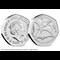 2021 Dimorphodon BU 50p Obverse and Reverse