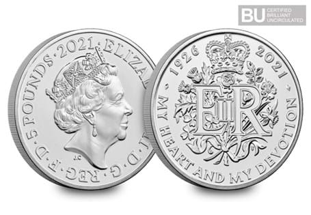 This coin has been issued to mark the 95th birthday of Her Majesty the Queen. This coin has been protectively encapsulated and certified as Brilliant Uncirculated quality.