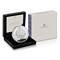 UK 2021 Queen's 95th Birthday Silver Proof £5 in display box next to packaging