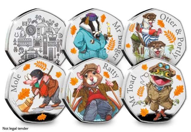 Wind in the Willows Commemorative Set All Reverses