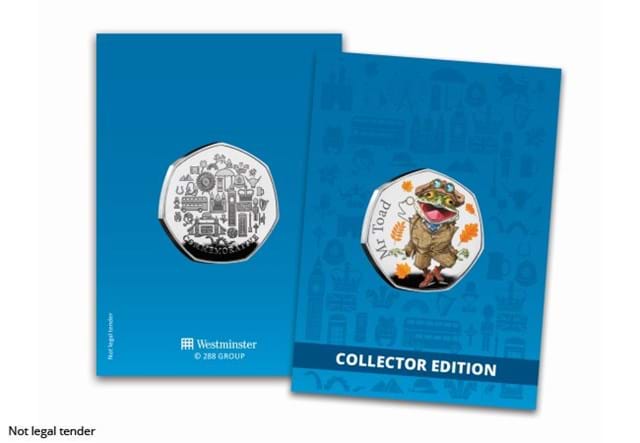Toad of Toad Hall Commemorative Obverse and Reverse in Pack
