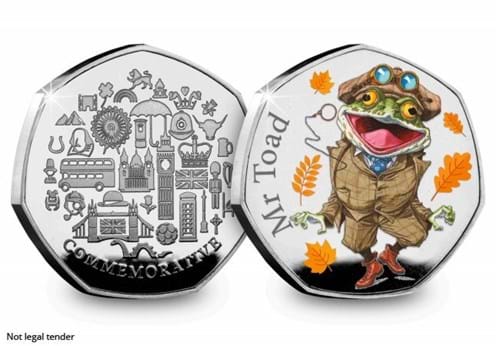 Toad of Toad Hall Commemorative Obverse and Reverse