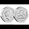 UK 2021 Plesiosaurus 50p BU Pack both sides