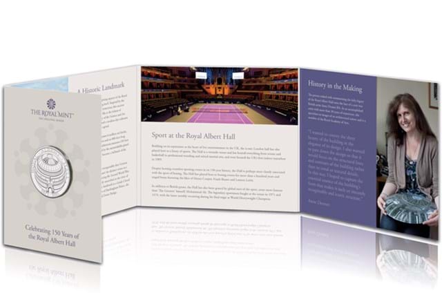 UK 2021 Royal Albert Hall £5 BU Pack inside