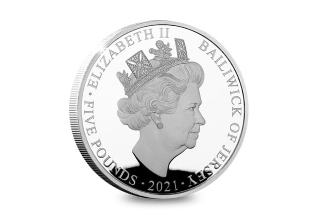 The Queen's 95th Birthday Silver Proof £5 Obverse
