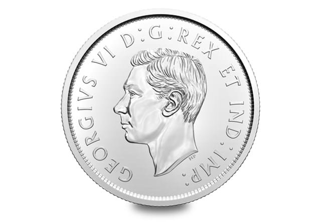 2021 Canada Coat of Arms 50c Wrap Roll Pair King George VI obverse
