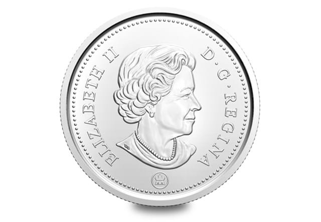 2021 Canada Coat of Arms 50c Wrap Roll Pair Queen Elizabeth II obverse