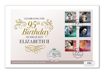 Your British Isles Queen Elizabeth 95th Birthday Silver Coin Cover features the 2021 Jersey QEII 95th Birthday 6v Stamp Set, alongside the Jersey 2021 95th Birthday Silver £5 coin. Limited to 495. 