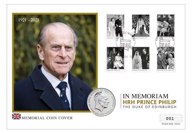 Prince Philip Memorial £5 Cover Front