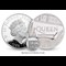 UK 2020 Queen 5oz Silver-Proof Coin comparison with 10p