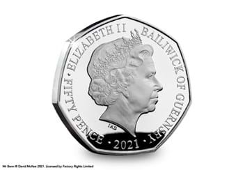 Mr Benn 50th Anniversary Silver Proof 50p Coin Obverse