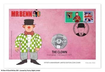 The Official Mr Benn Complete 50p Coin Cover Collection The Clown cover