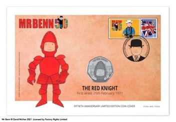 The Official Mr Benn Complete 50p Coin Cover Collection The Red Knight cover